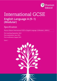 Pearson Edexcel GCSE English Language A (Modular) specification